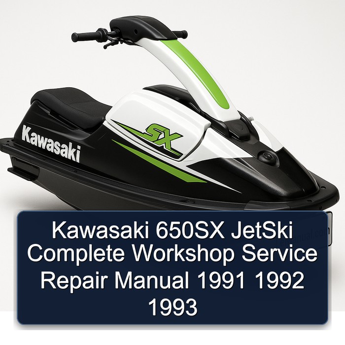 Kawasaki 650SX JetSki Complete Workshop Service Repair Manual 1991 1992 1993