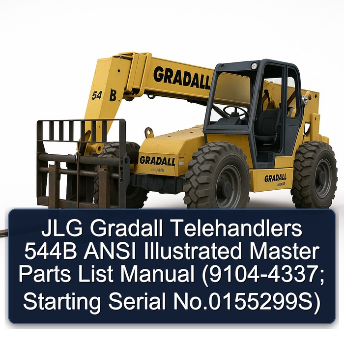 Jlg Gradall Telehandlers 544B Ansi (9104-4337; Starting Serial No.0155299S) Parts Catalog PDF Download