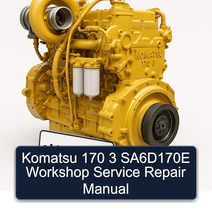 Komatsu 170 3 SA6D170E Workshop Service Repair Manual 