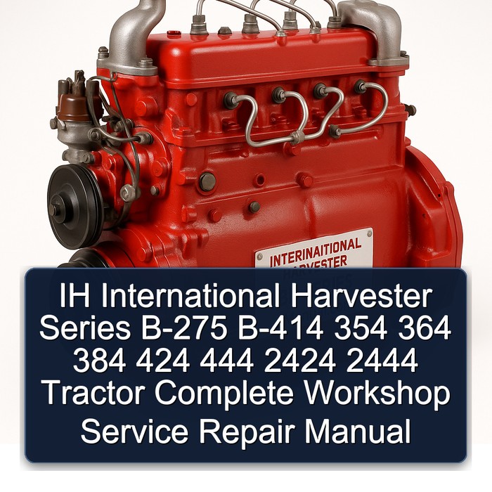 Ih International Harvester Series B-275 B-414 354 364 384 424 444 2424 2444 Tractor Workshop Service Repair Manual PDF Download