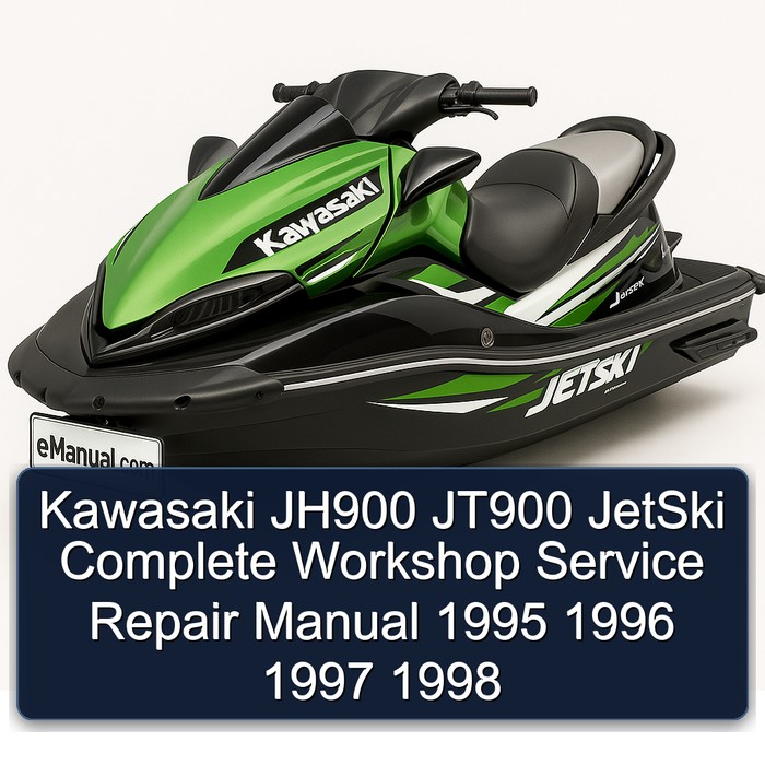 Kawasaki JH900 JT900 JetSki Manual completo de servicio y reparación del taller 1995 1996 1997 1998