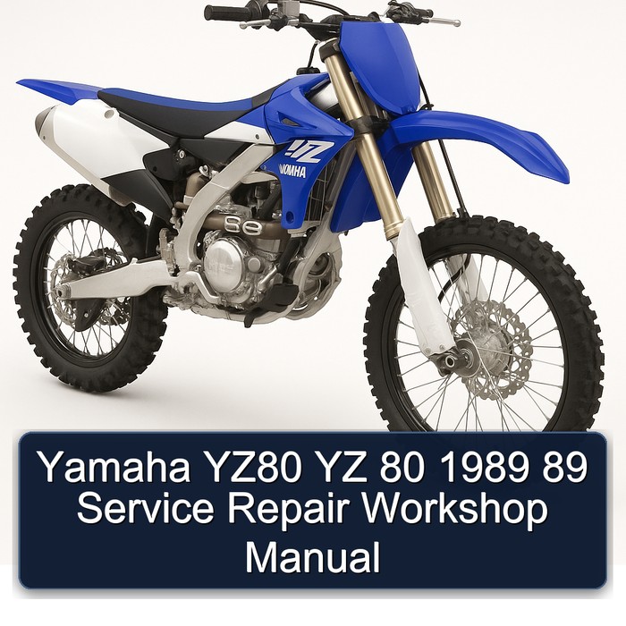 Yamaha YZ80 YZ 80 89 Workshop Service Repair Manual PDF Download