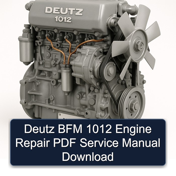 Deutz BFM 1012 Engine Repair PDF Service Manual Download