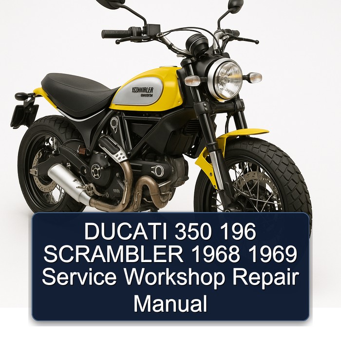 DUCATI 350 196 SCRAMBLER 1968 1969 Service Workshop Repair Manual