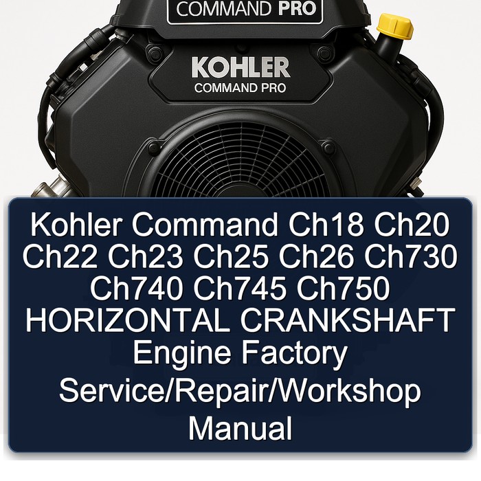 Kohler Command Horizontal-Kurbelwellenmotoren: Werkstatthandbuch
