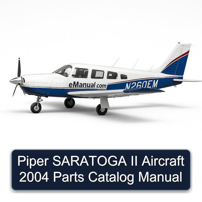 Piper SARATOGA II Aircraft 2004 Parts Catalog Manual