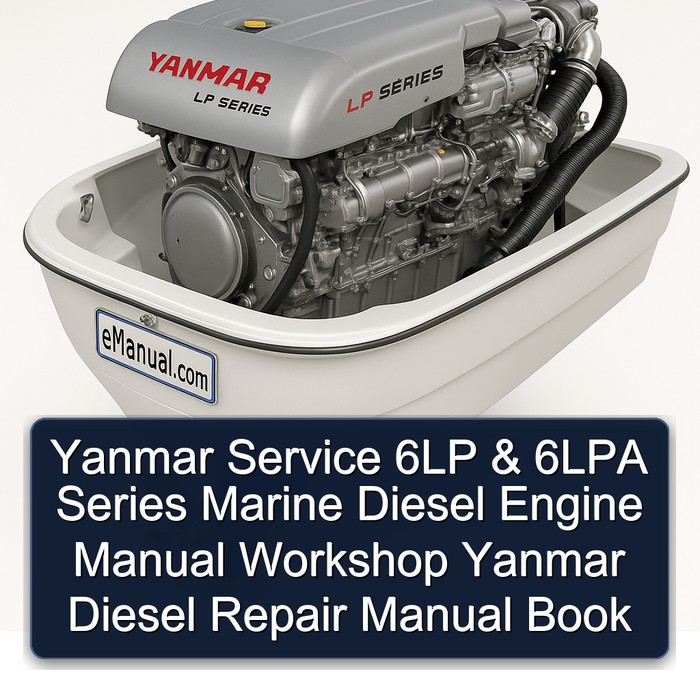 Yanmar Service 6LP & 6LPA Series Marine Diesel Engine Manual Workshop Yanmar Diesel Repair Manual Book