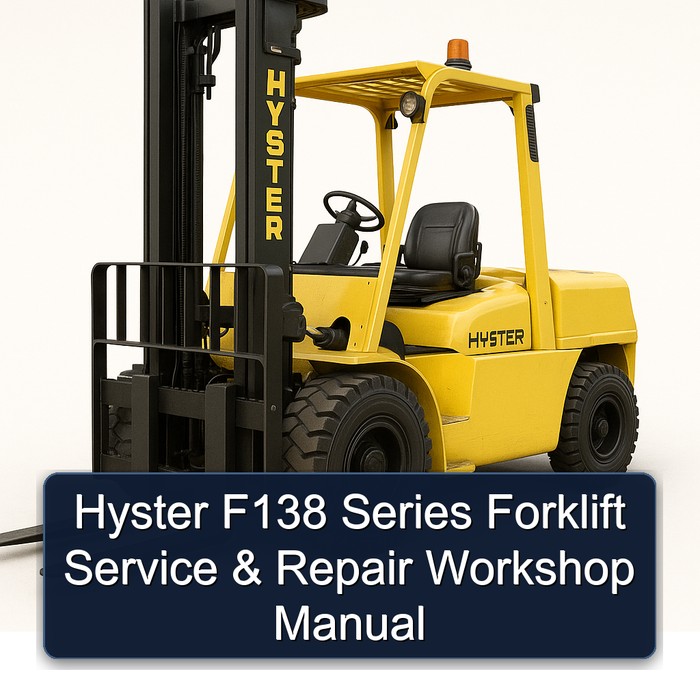 Manual de Servicio y Reparación de Montacargas Hyster Serie F138