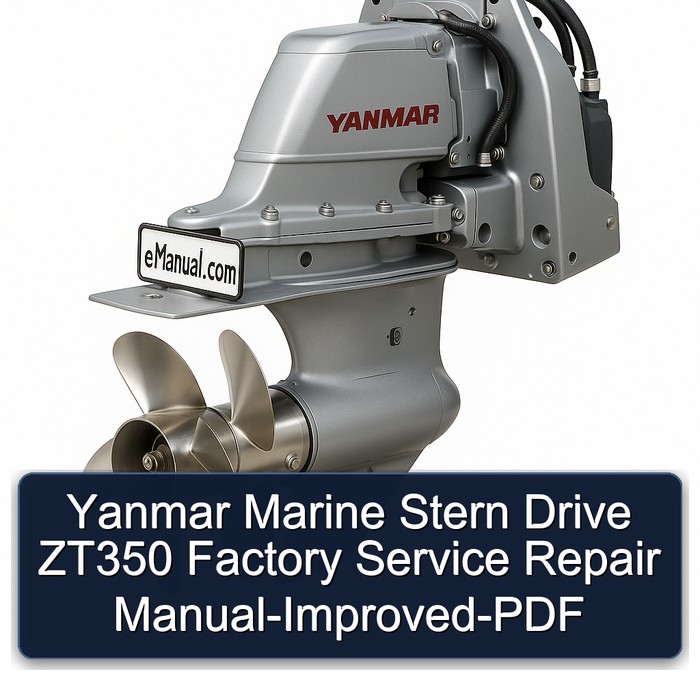 Yanmar Marine Stern Drive ZT350 Factory Manual de servicio y reparación-Improved-PDF