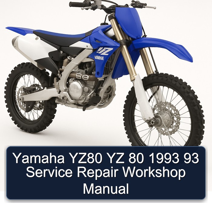 Yamaha YZ80 YZ 80 93 Workshop Service Repair Manual PDF Download