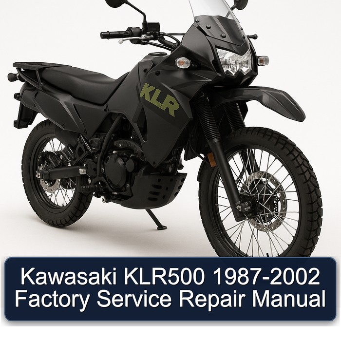 Kawasaki KLR500 1987-2002 Factory Manual de servicio y reparación