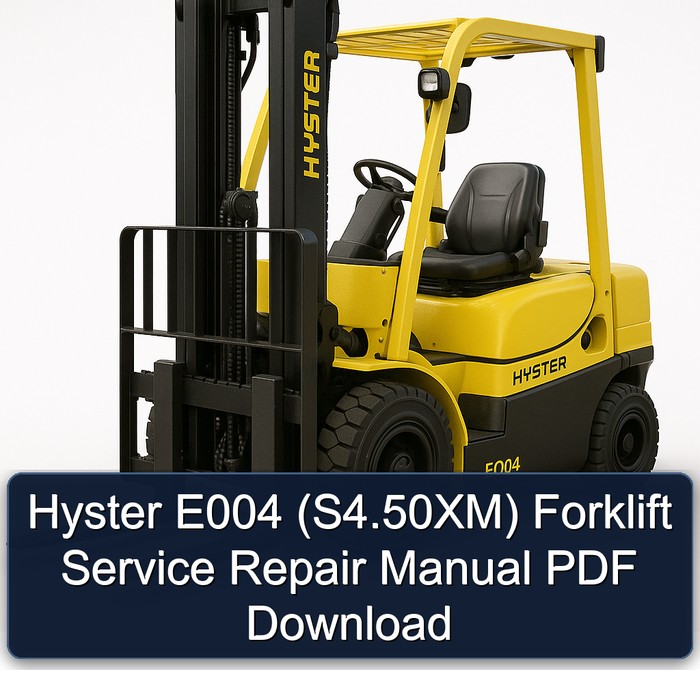 Hyster E004 (S4.50XM) Gabelstapler - Service- und Reparaturhandbuch (PDF)