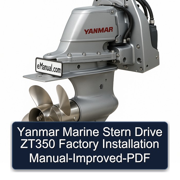 Yanmar Marine Stern Drive ZT350 Factory Installation Manual-Improved-PDF