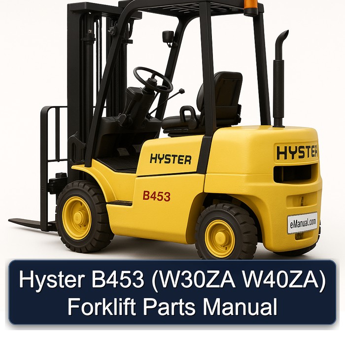 Manual de Partes para Carretilla Elevadora Hyster B453 (W30ZA W40ZA)