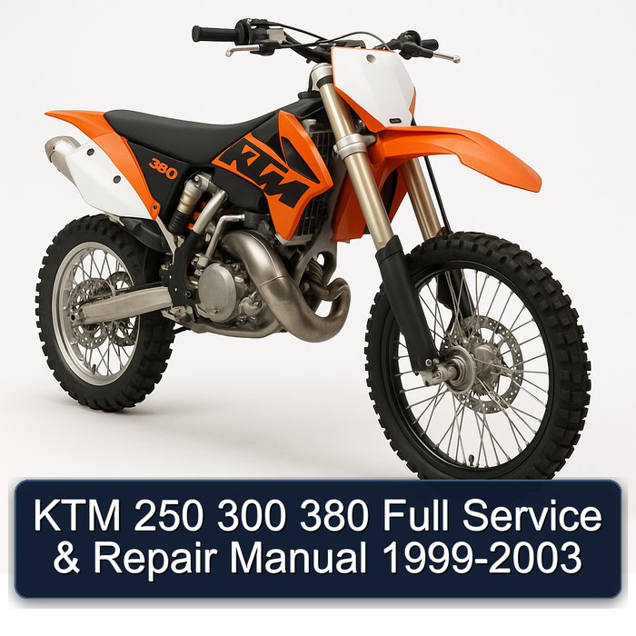 KTM 250 300 380 Full Service & Repair Manual 1999-2003