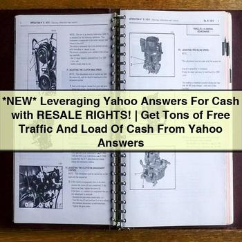 Leveraging Yahoo Answers for Cash with Resale Rights | Get Tons of Free Traffic and Load of Cash from Yahoo Answers PDF Download