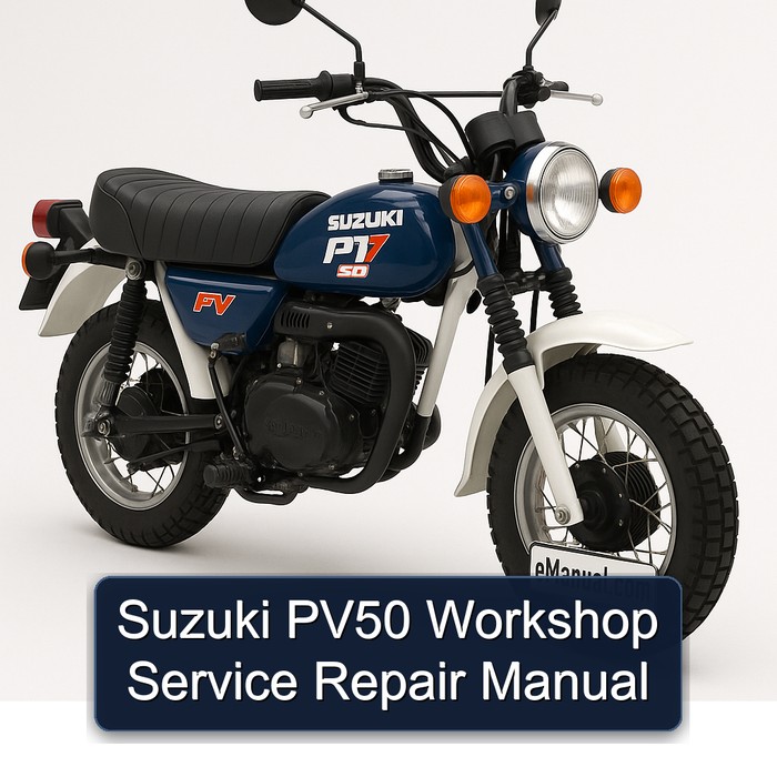 Suzuki PV50 Workshop Manual de servicio y reparación