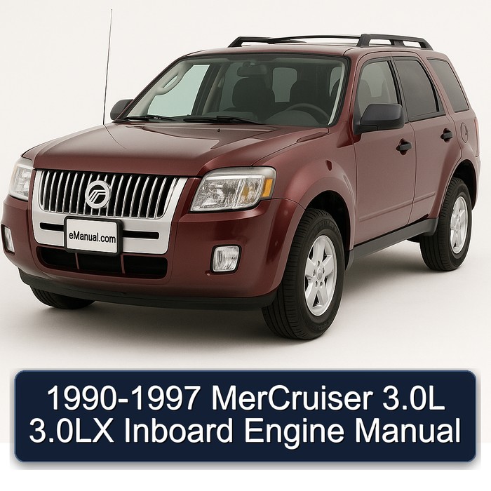 1990-1997 MerCruiser 3.0L 3.0LX Inboard Engine Manual 