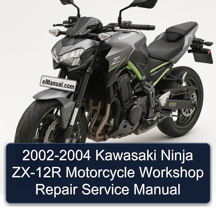 2002-2004 Kawasaki Ninja ZX-12R Motorcycle Workshop Repair Service Manual