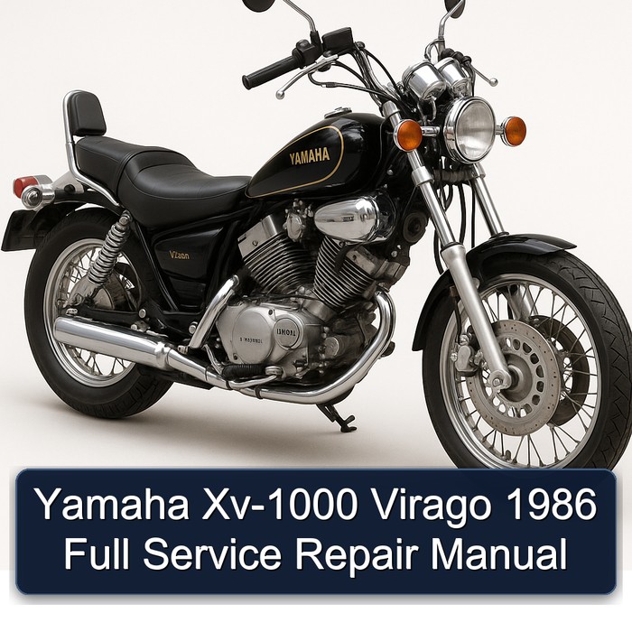 Yamaha Xv-1000 Virago 1986 Full Service Repair Manual 