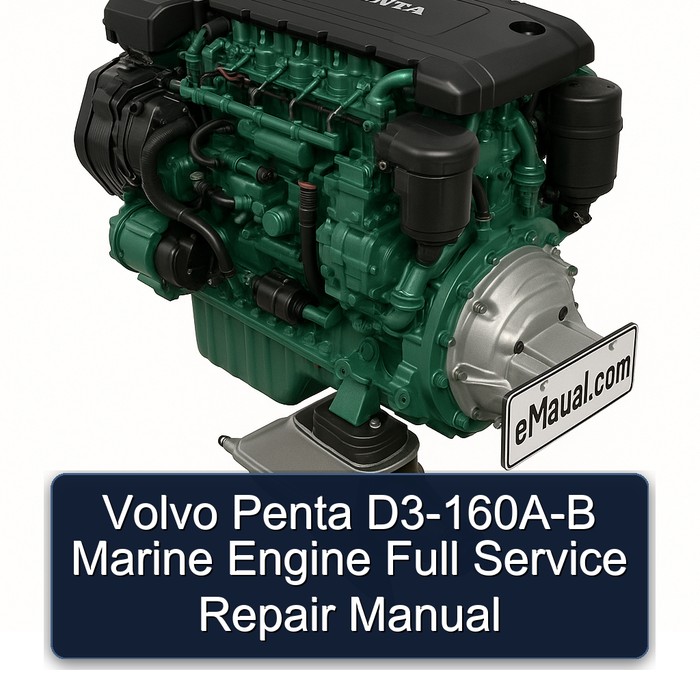 Volvo Penta D3-160A-B Marine Engine Workshop Service Repair Manual PDF Download