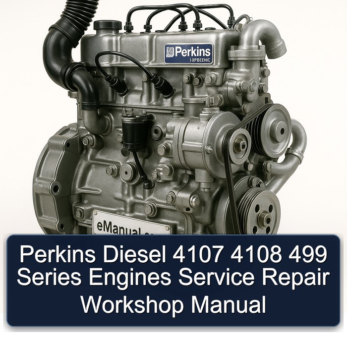 Werkstatt-Handbuch für Perkins Diesel 4107, 4108, 499 Serienmotoren