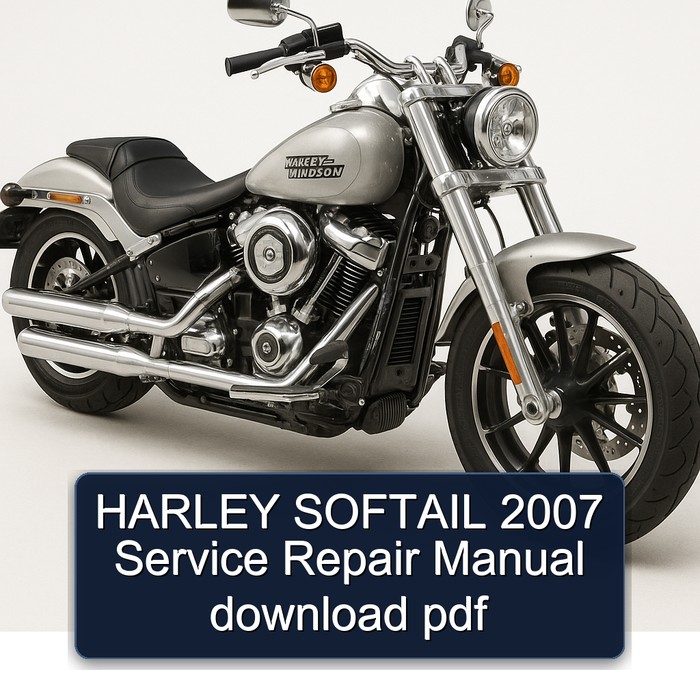 HARLEY SOFTAIL 2007 Service Repair Manual download pdf