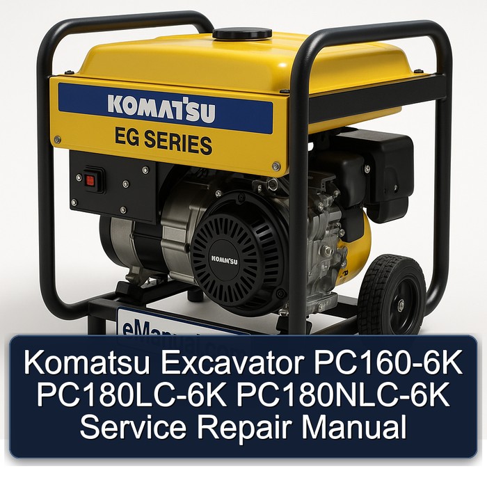 Komatsu Excavator PC160-6K PC180LC-6K PC180NLC-6K Service Repair Manual