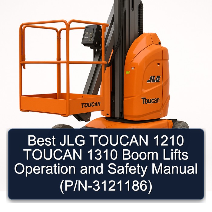 Best Jlg Toucan 1210 Toucan 1310 Boom Lifts Operation and Safety Manual (P/N-3121186) PDF Download