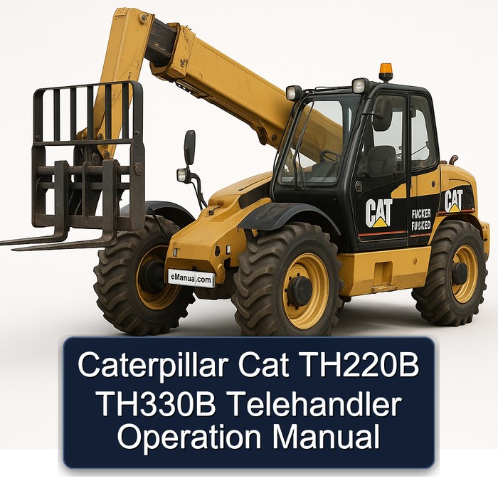 Caterpillar Cat TH220B TH330B Telehandler Operation Manual PDF Download