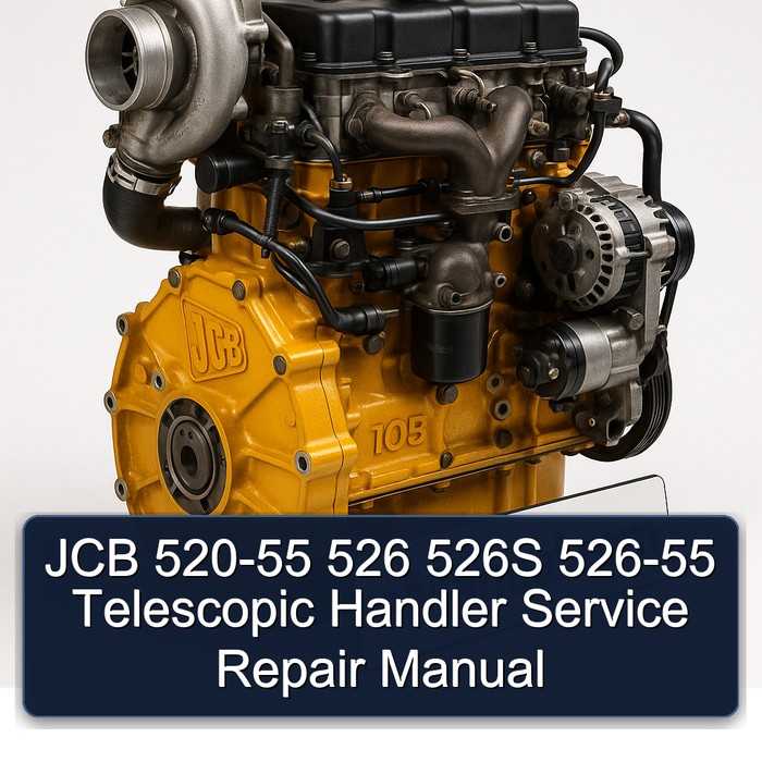 JCB 520-55 526 526S 526-55 Telescopic Handler Service Repair Manual 