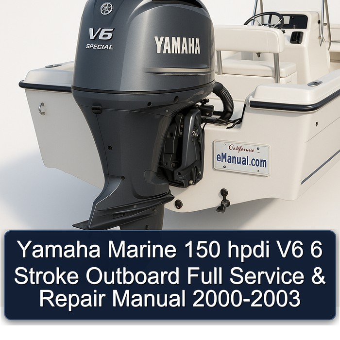 Yamaha Marine 150 hpdi V6 6 Stroke Outboard Full Service & Repair Manual  2000-2003