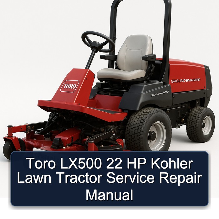 Toro LX500 22 HP Kohler Lawn Tractor Service Repair Manual