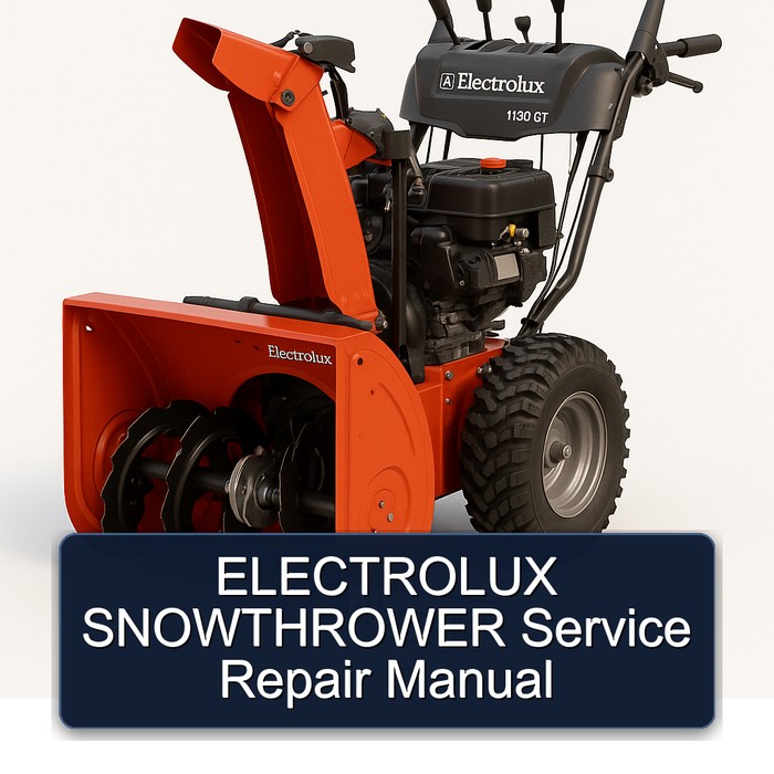Elektrolux Schneefräse - Service- und Reparaturhandbuch