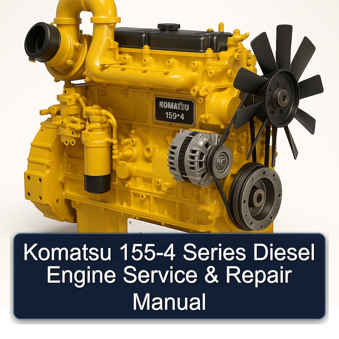 Komatsu 155-4 Series Diesel Engine Service & Repair Manual 