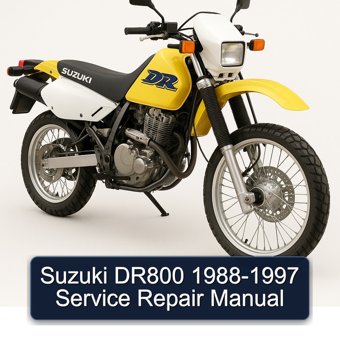 Suzuki DR800 1988-1997 Manual de servicio y reparación
