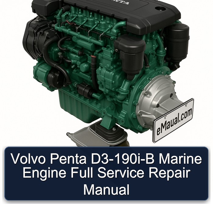 Volvo Penta D3-190i-B Marine Engine Full Service Repair Manual