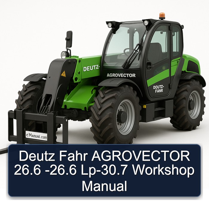 Manual de taller Deutz Fahr AGROVECTOR 26.6 - 26.6 Lp-30.7