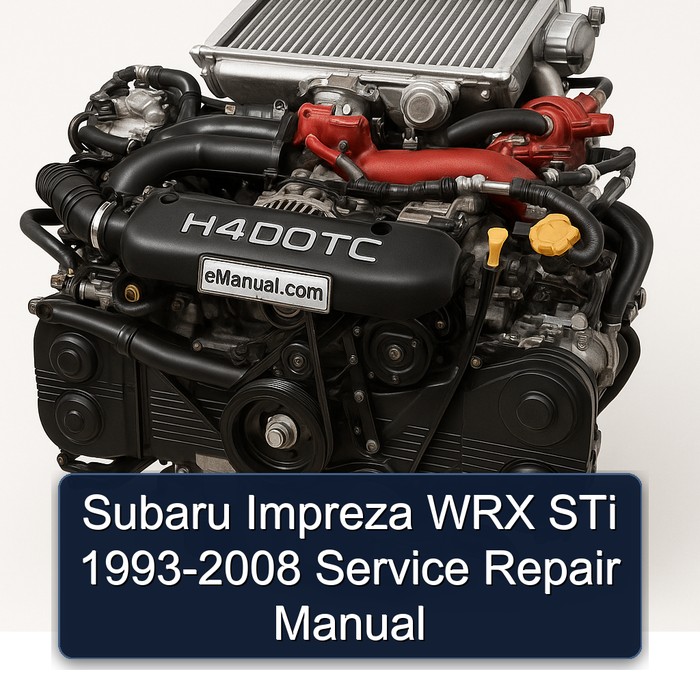 Manual de Reparación y Servicio Subaru Impreza WRX STi (1993-2008)