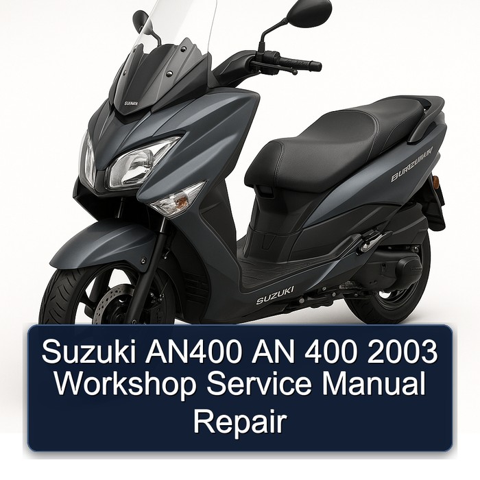 Suzuki AN400 AN 400 2003 Workshop Service Manual Repair