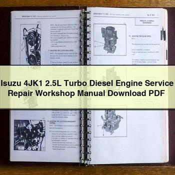 Isuzu 4JK1 2.5L Turbo Diesel Engine Service Repair Workshop Manual 