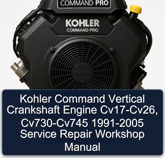 Kohler Command Vertical Crankshaft Engine Cv17 Cv18 Cv20 Cv22 Cv23 Cv25 Cv26 Cv730 Cv740 Cv745 1991-2005 Service Repair Workshop Manual