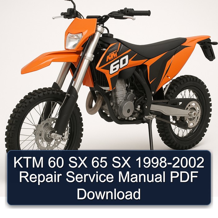 KTM 60 SX 65 SX 1998-2002 Repair Service Manual PDF Download
