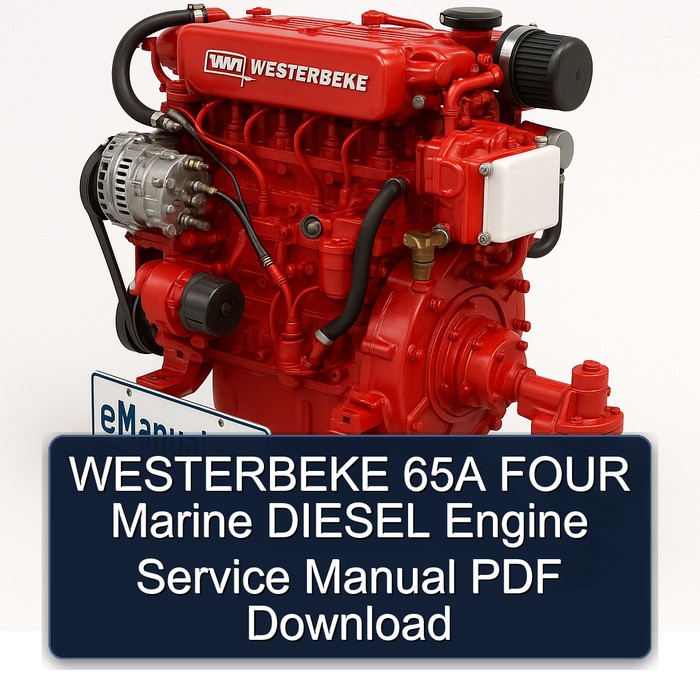 WESTERBEKE 65A FOUR Marine DIESEL Engine Service Manual PDF Download