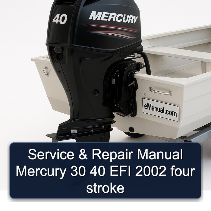 Manual de servicio y reparación Mercury 30 40 EFI 2002 four stroke