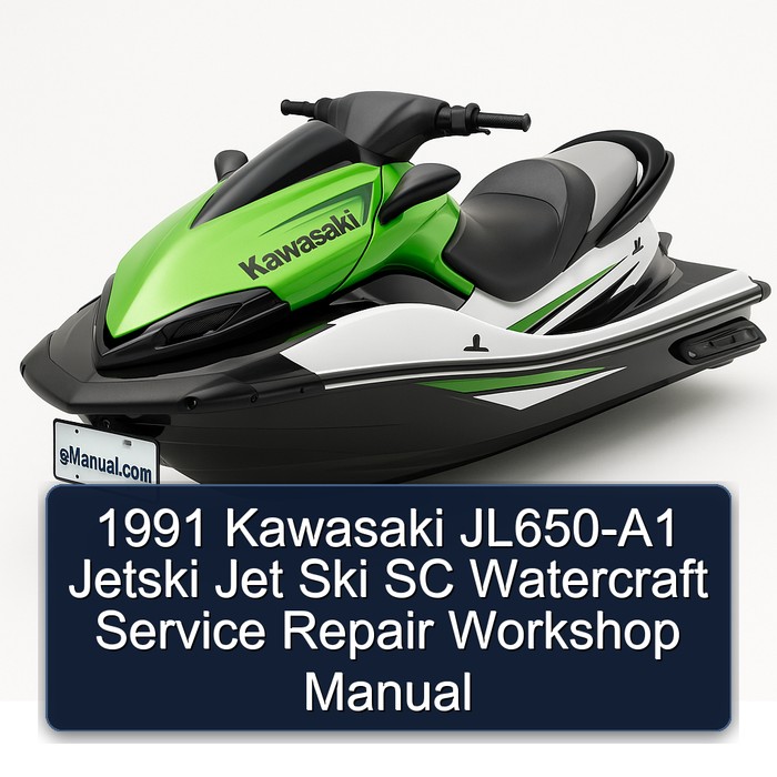 1991 Kawasaki JL650-A1 Jetski Jet Ski SC Watercraft Service Repair Workshop Manual