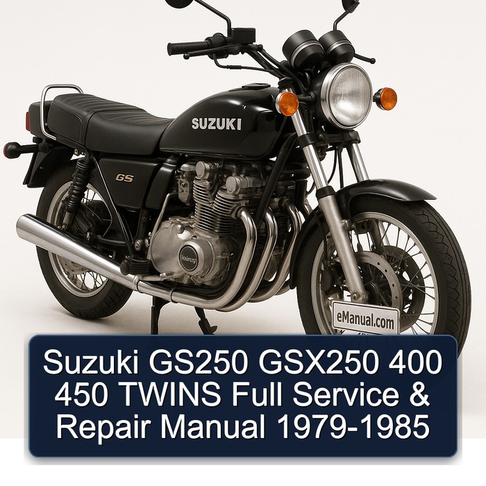 Suzuki GS250 GSX250 400 450 TWINS Full Manual de servicio y reparación 1979-1985