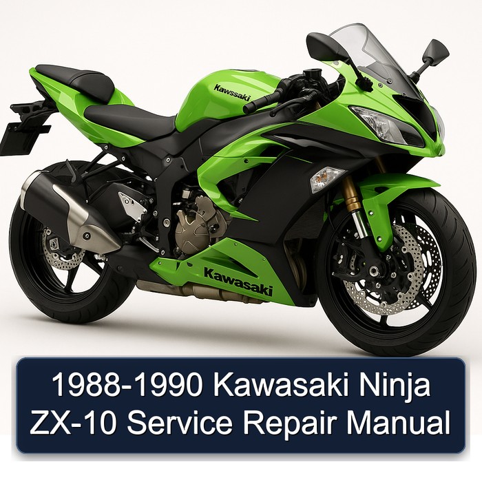 1988-1990 Kawasaki Ninja ZX-10 Manual de servicio y reparación