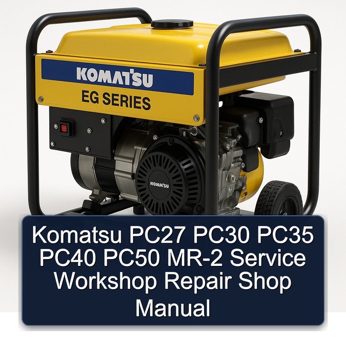 Komatsu PC27 PC30 PC35 PC40 PC50 MR-2 Service Workshop Repair Shop Manual