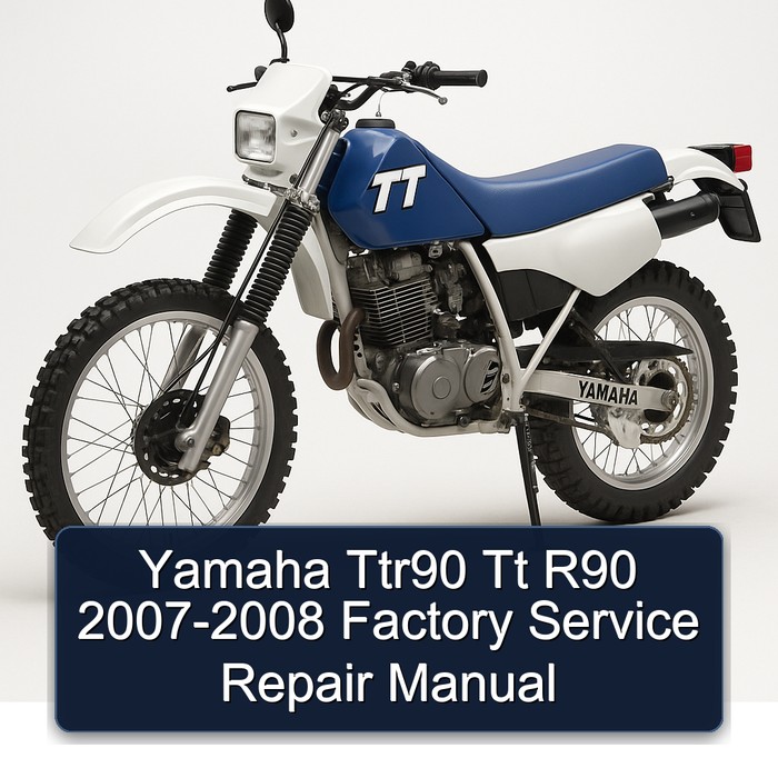 Yamaha Ttr90 Tt R90 2007-2008 Factory Manual de servicio y reparación